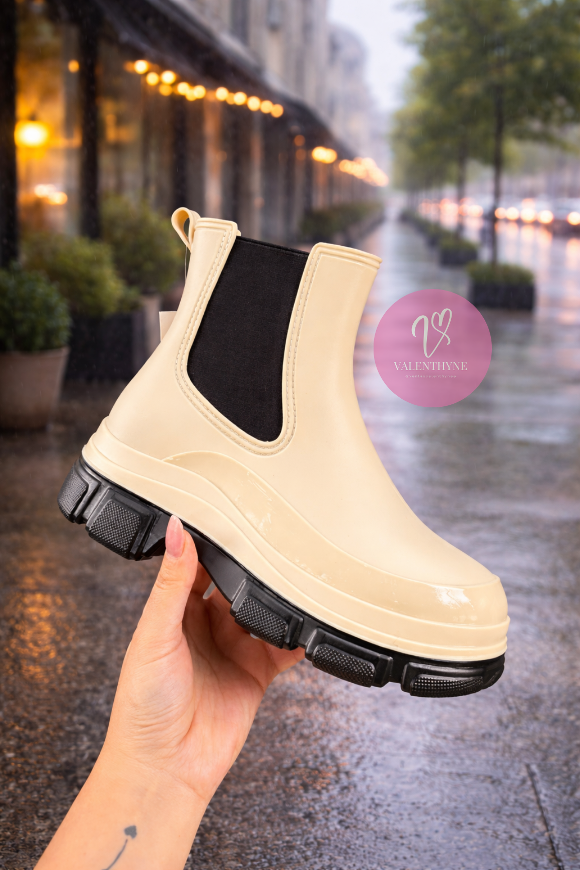BOTAS DE AGUA CHIC✨ (Beige)