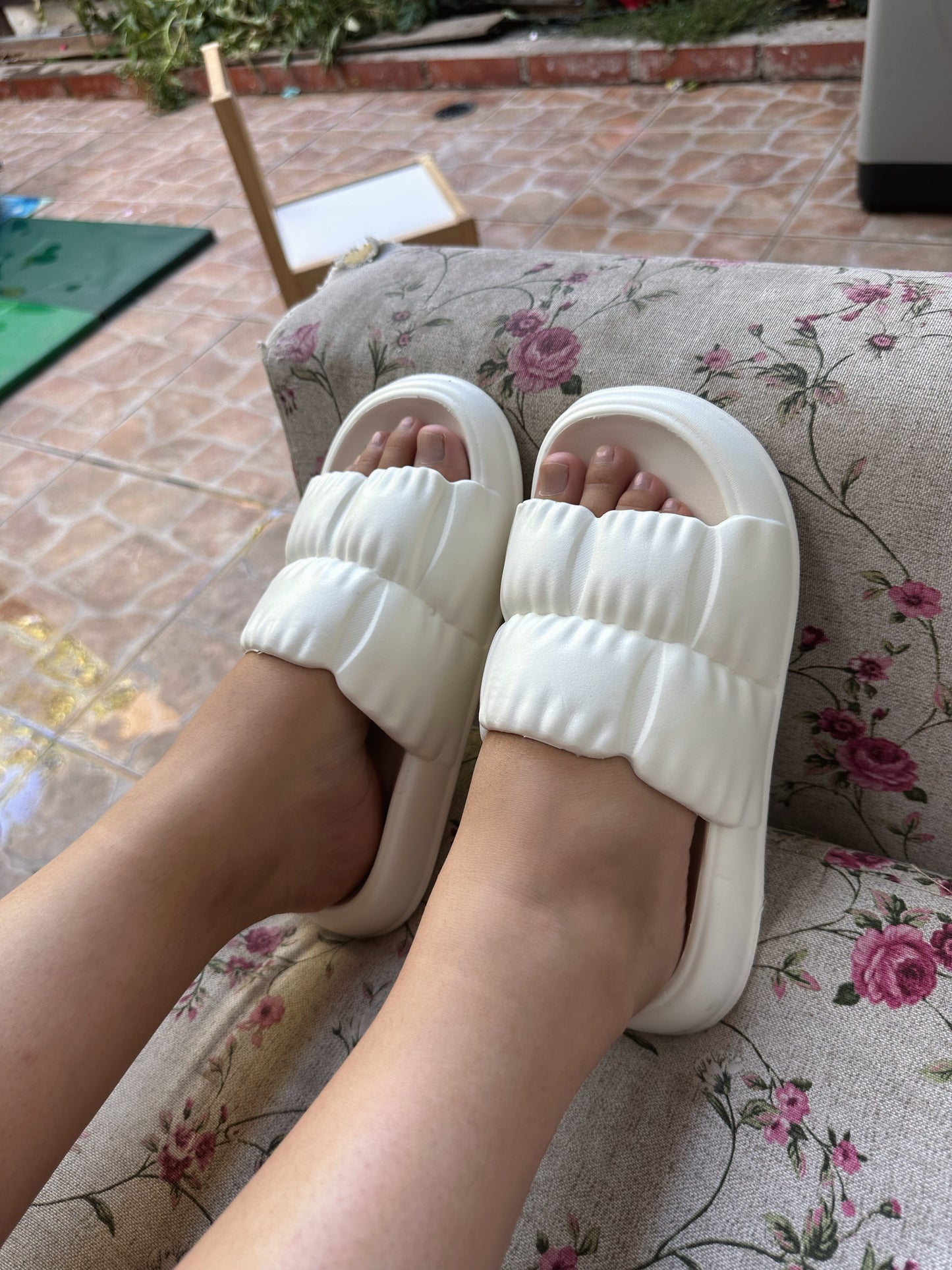 SANDALIAS ACOLCHADAS WHITE