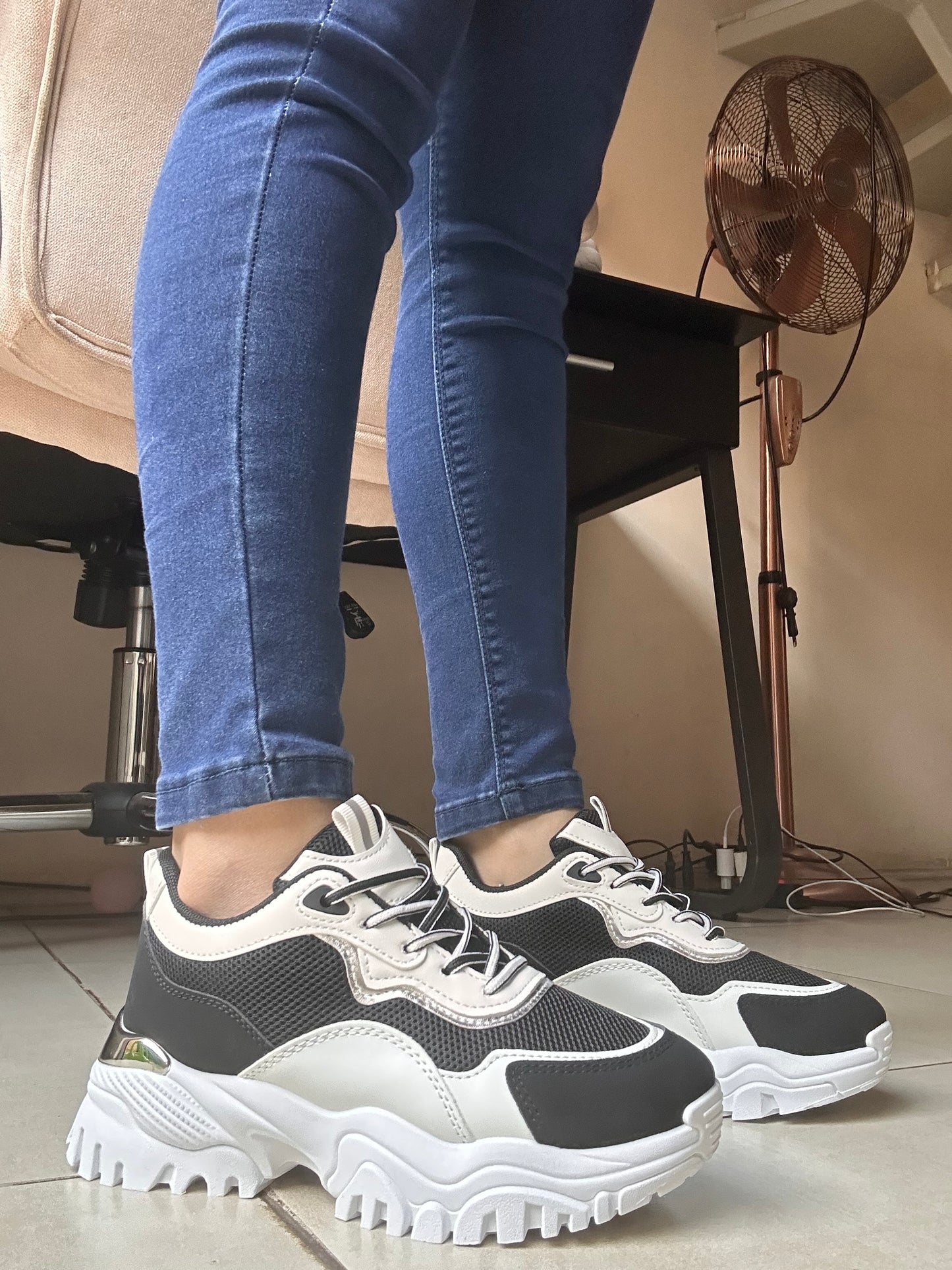 ZAPATILLAS VINTAGE BLACK✨CON MALLA ANTI SUDOR💦