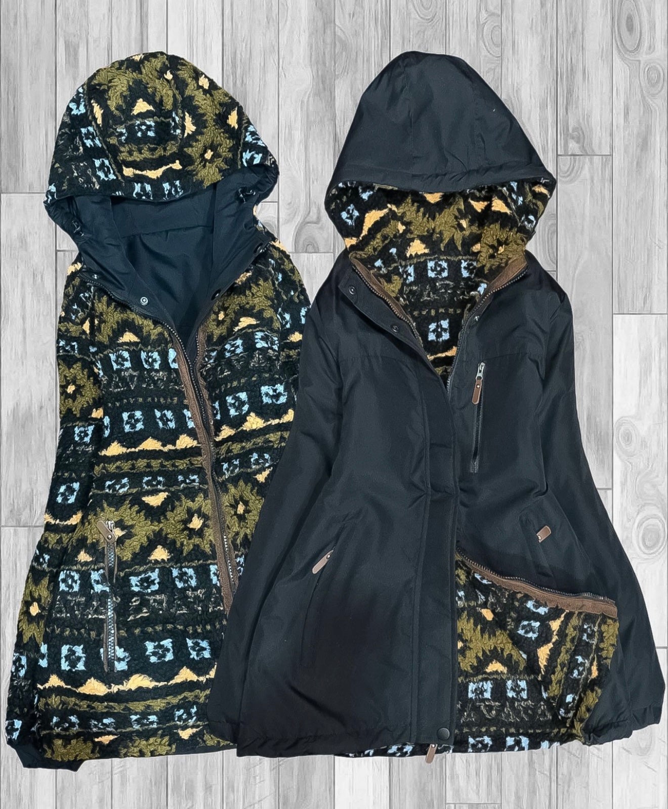 PARKA IMPERMEABLE REVERSIBLE 2 EN 1🌧️