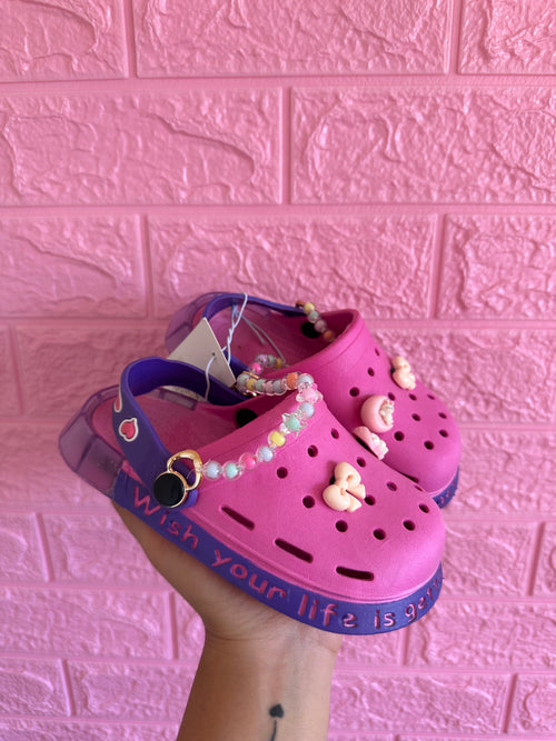SANDALIAS NIÑA CON LUCES FUCSIA