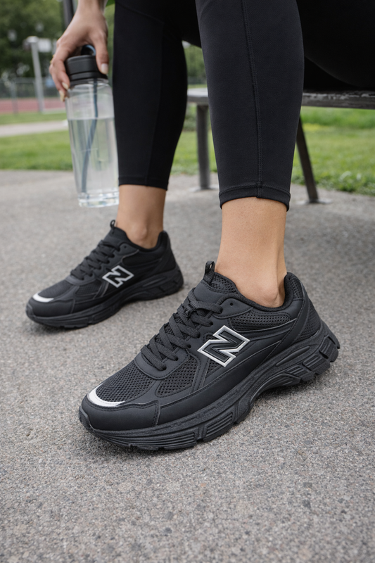 ZAPATILLAS ESTILO NEW BALANCE NEGRO🖤