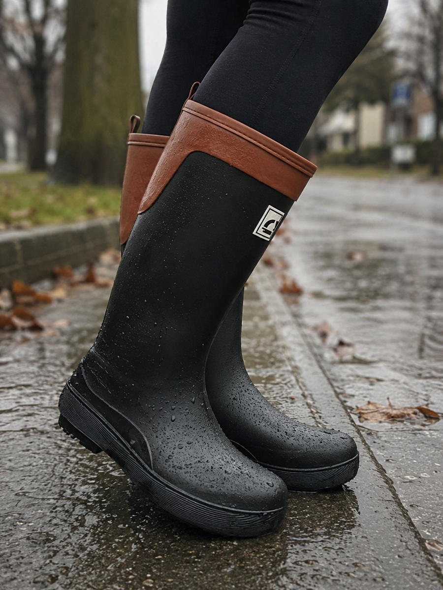 BOTAS DE AGUA ANNIE (Negro)👢🌧️