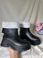 BOTAS DE AGUA CON CHIPORRO DESMONTABLE☔️💧(Black🖤) CORTAS