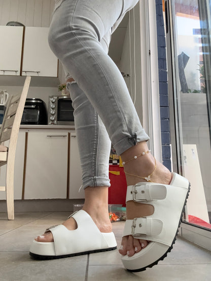 SANDALIAS AMANDA WHITE