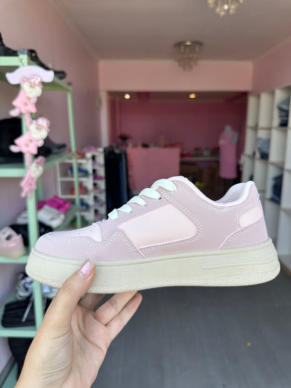 SNEAKERS PINK PASTEL💕+ Calcetines de Regalo 🎁