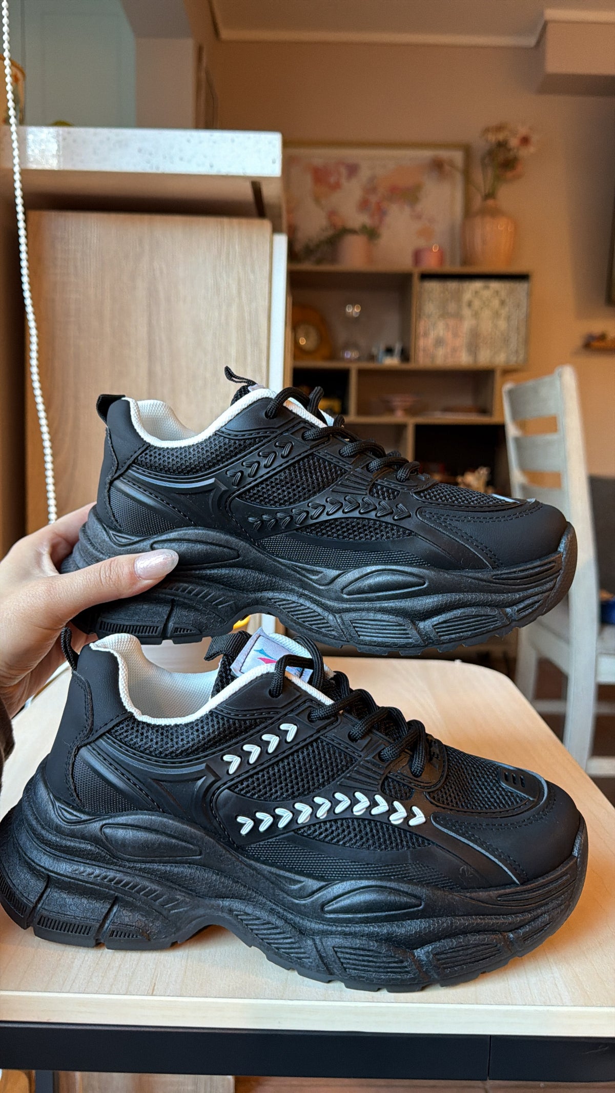 Zapatillas corazón (Black)