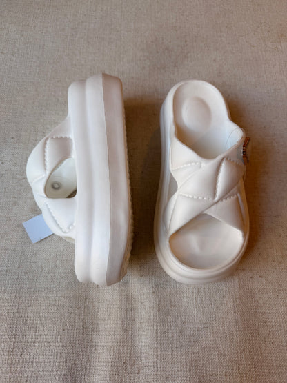 SANDALIAS PLAYA CON PLATAFORMA (Blanco)