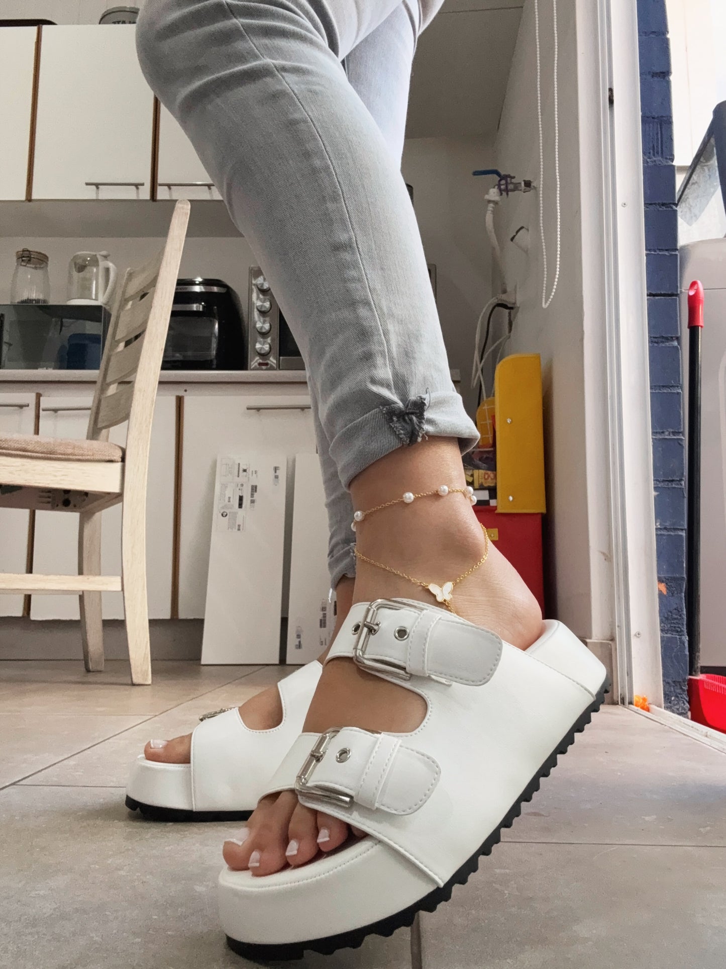 SANDALIAS AMANDA WHITE