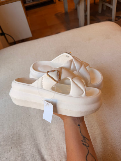 SANDALIAS PLAYA CON PLATAFORMA (Blanco)