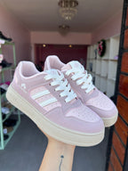 SNEAKERS PINK PASTEL💕+ Calcetines de Regalo 🎁