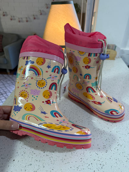 BOTAS DE AGUA PARA NIÑAS CON CHIPORRO Y SUELA ANTIDESLIZANTE