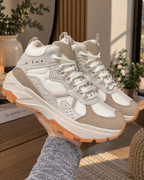 Botines Montaña Trekking acolchados y anti sudor (Beige)⛰️🤎