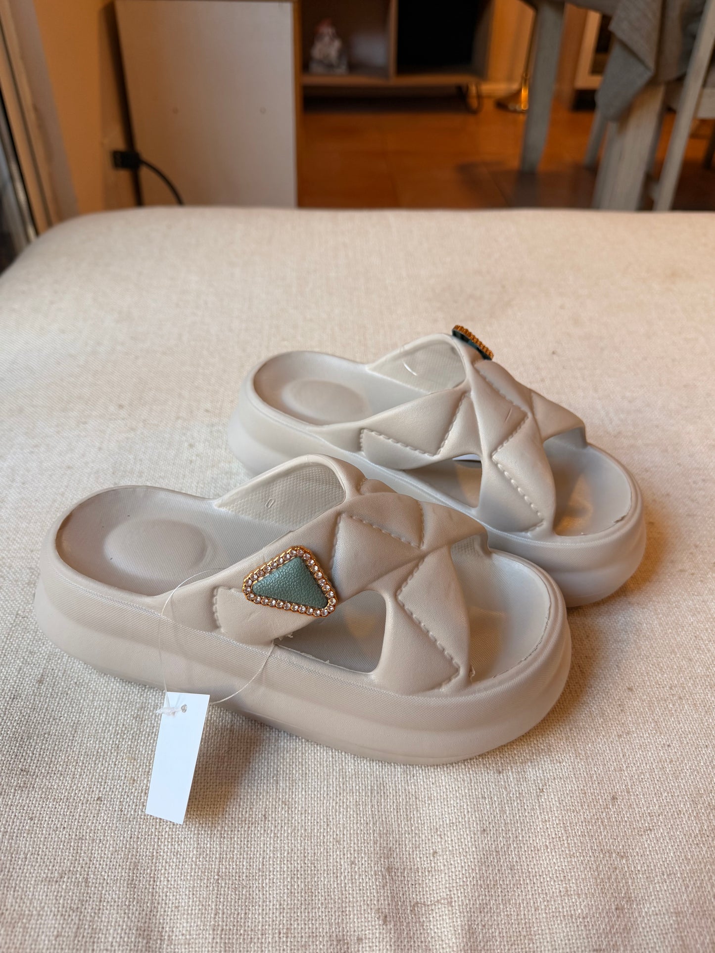 SANDALIAS PLAYA CON PLATAFORMA (Gris)