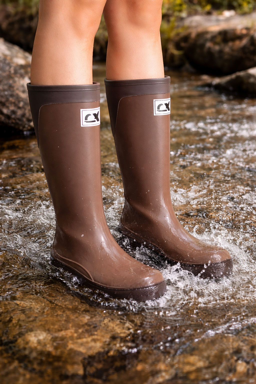BOTAS DE AGUA 💦 100% Sumergibles en agua hasta 36 cm (Café)