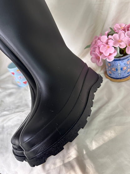 BOTAS DE AGUA CON CHIPORRO DESMONTABLE💦👢Black🖤