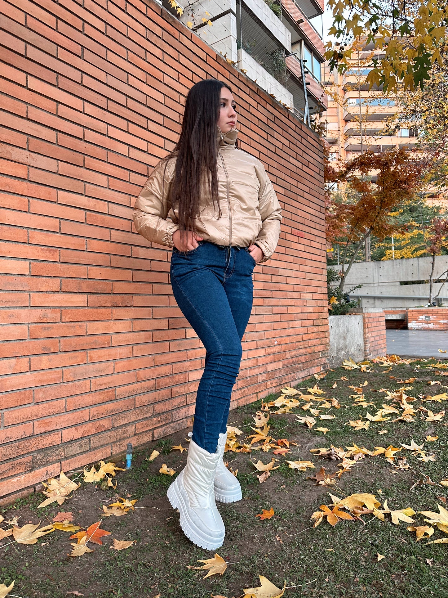 PARKA IMPERMEABLE Y TÉRMICA BEIGE🤎