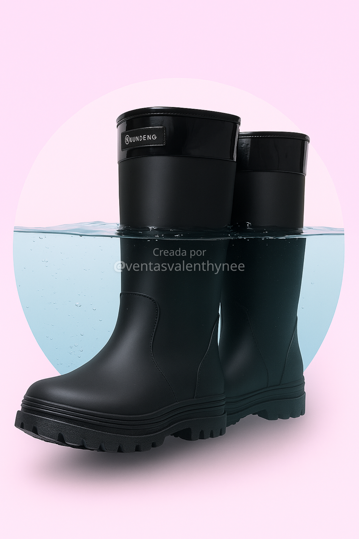 BOTAS DE AGUA FLEXIBLES Y ANTIDESLIZANTE👢(Black)