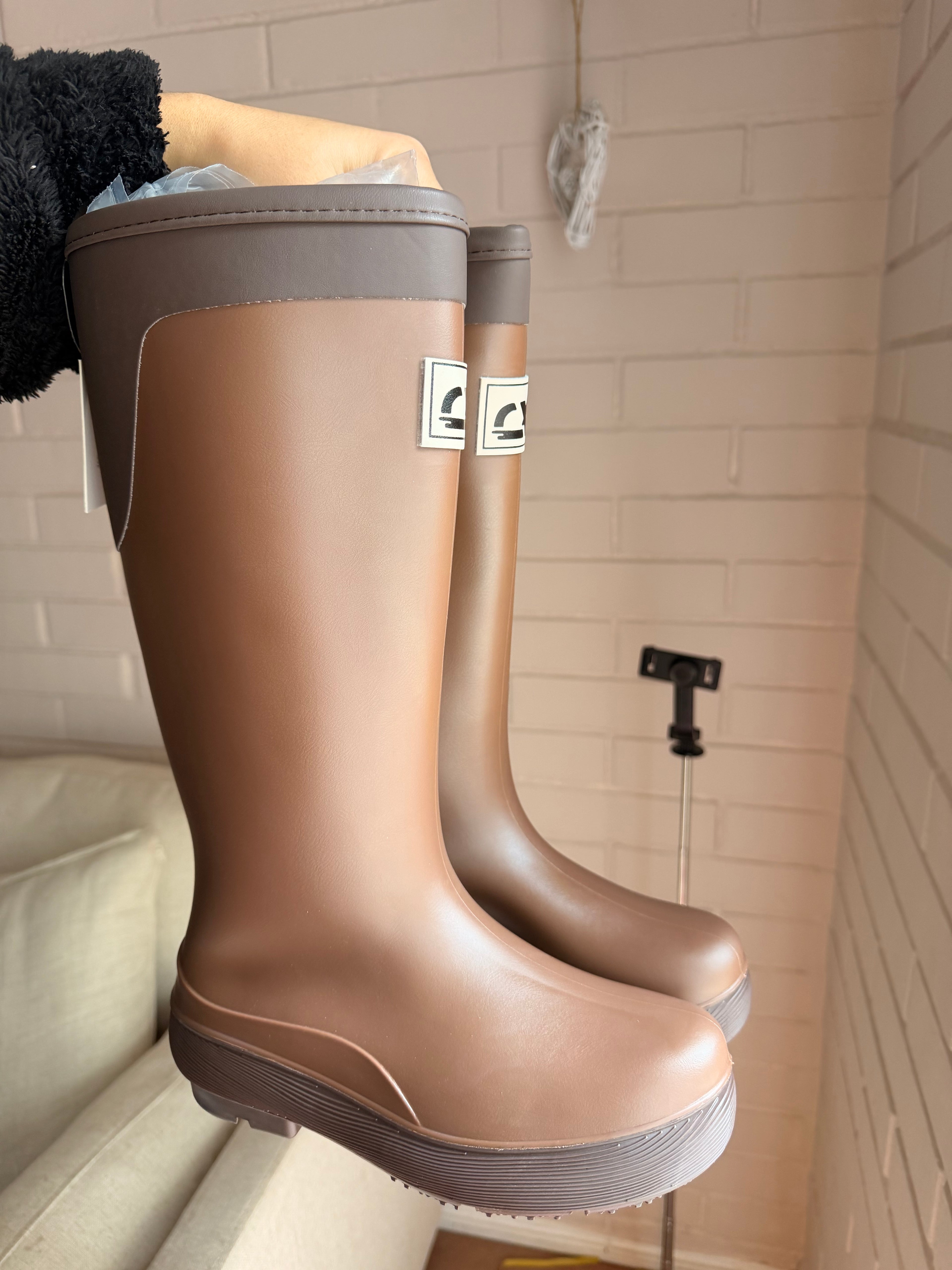 BOTAS DE AGUA ANNIE (Camel)👢🌧️
