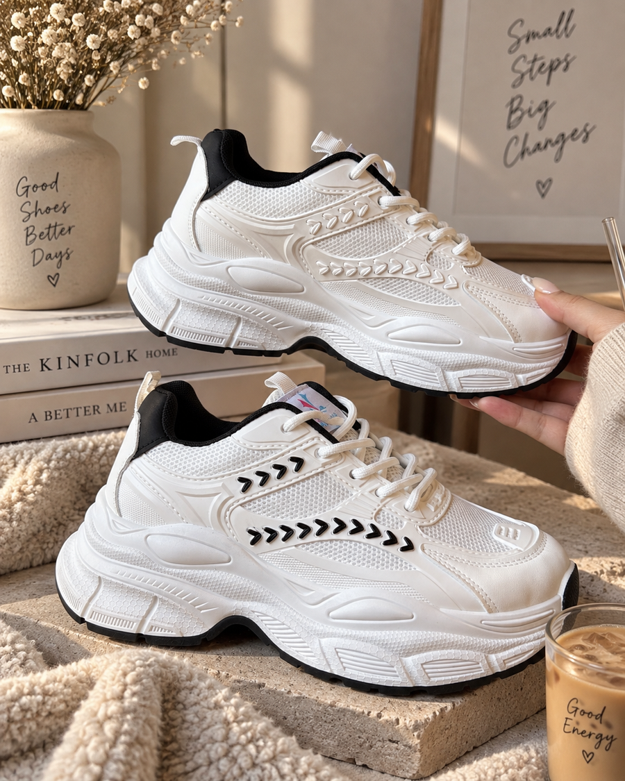 Zapatillas corazón 🤍(Blanco)
