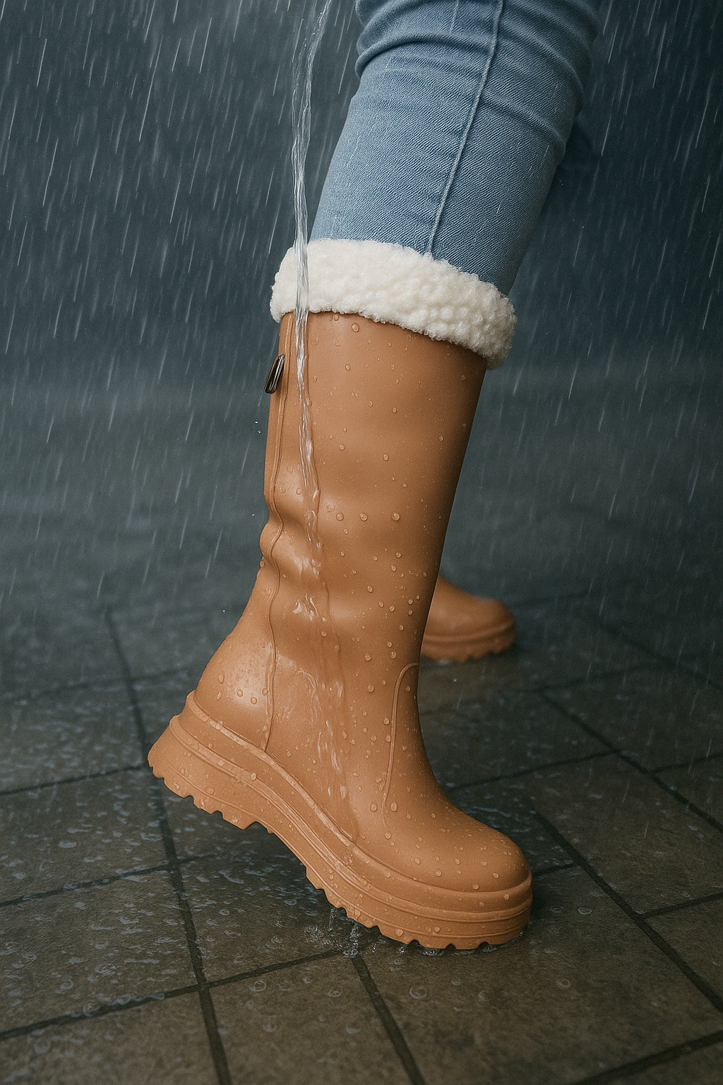BOTAS DE AGUA CON CHIPORRO👢 (Desmontable)💦 CAFÉ