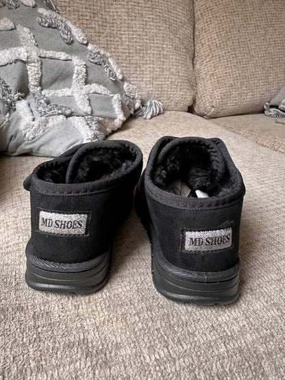 ZAPATILLAS CON CHIPORRO NEGRO🏈🌡️