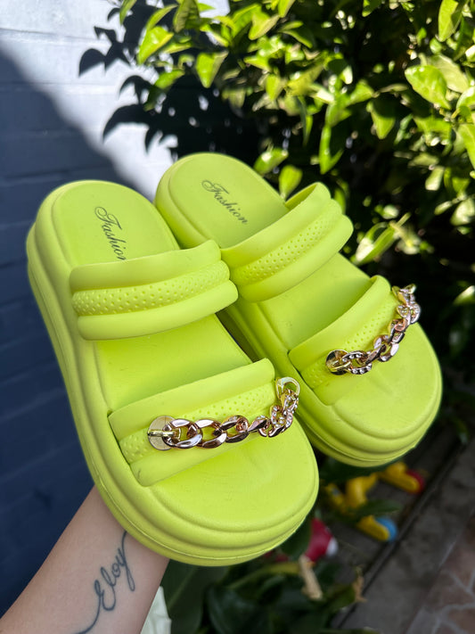 SANDALIAS CADENA GREEN💚