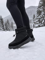 BOTINES WATERPROOF💦(Desliza el agua) Forrados (Negro)