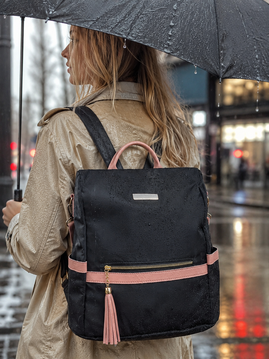 Mochila Impermeable 💦 Anti Robo🤎🔐
