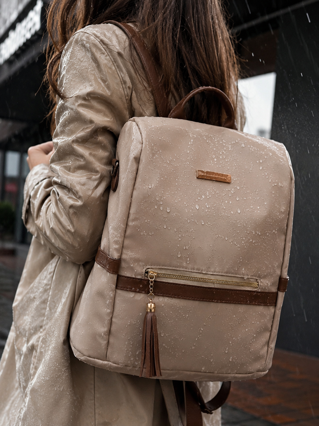 Mochila Impermeable 💦 Anti Robo🤎🔐