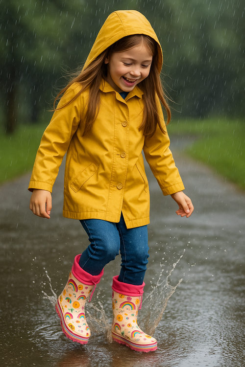 BOTAS DE AGUA PARA NIÑAS CON CHIPORRO Y SUELA ANTIDESLIZANTE