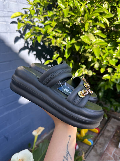 SANDALIAS CADENA BLACK🖤
