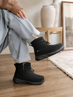BOTINES WATERPROOF💦(Desliza el agua) Forrados (Negro)