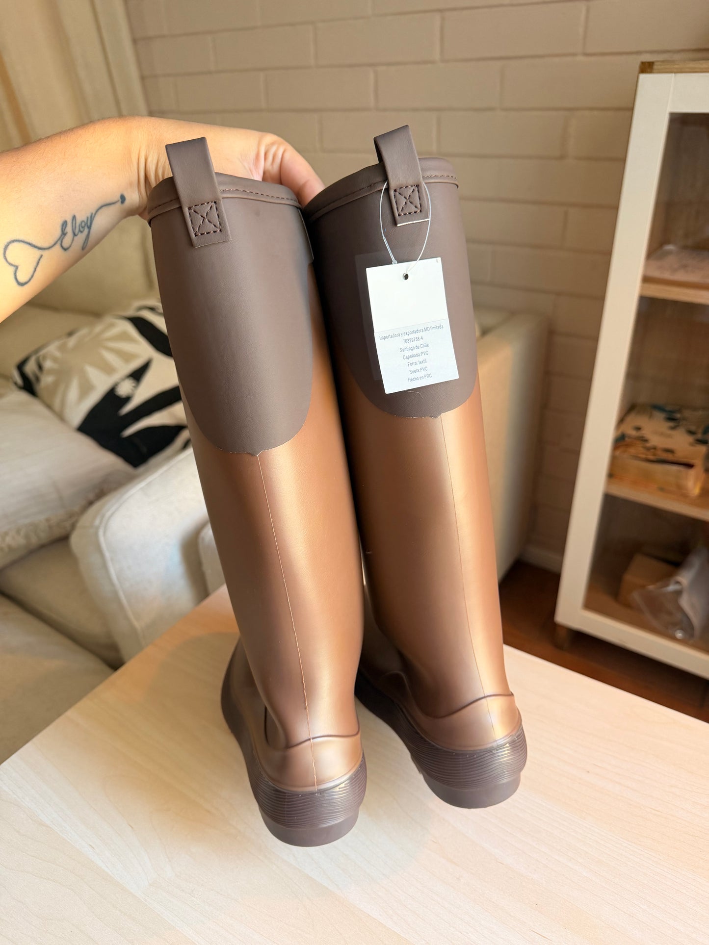 BOTAS DE AGUA 💦 100% Sumergibles en agua hasta 36 cm (Café)