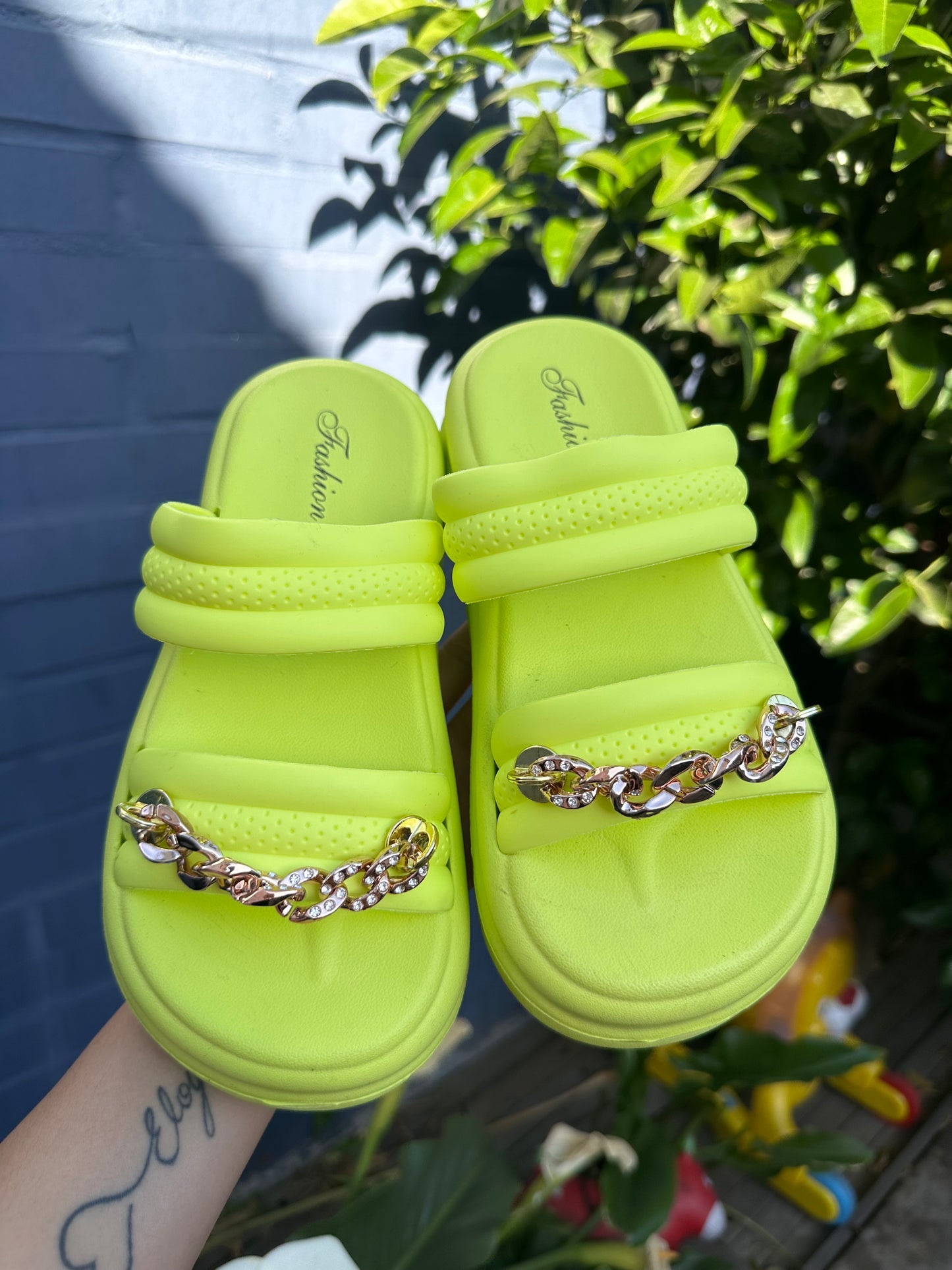 SANDALIAS CADENA GREEN💚