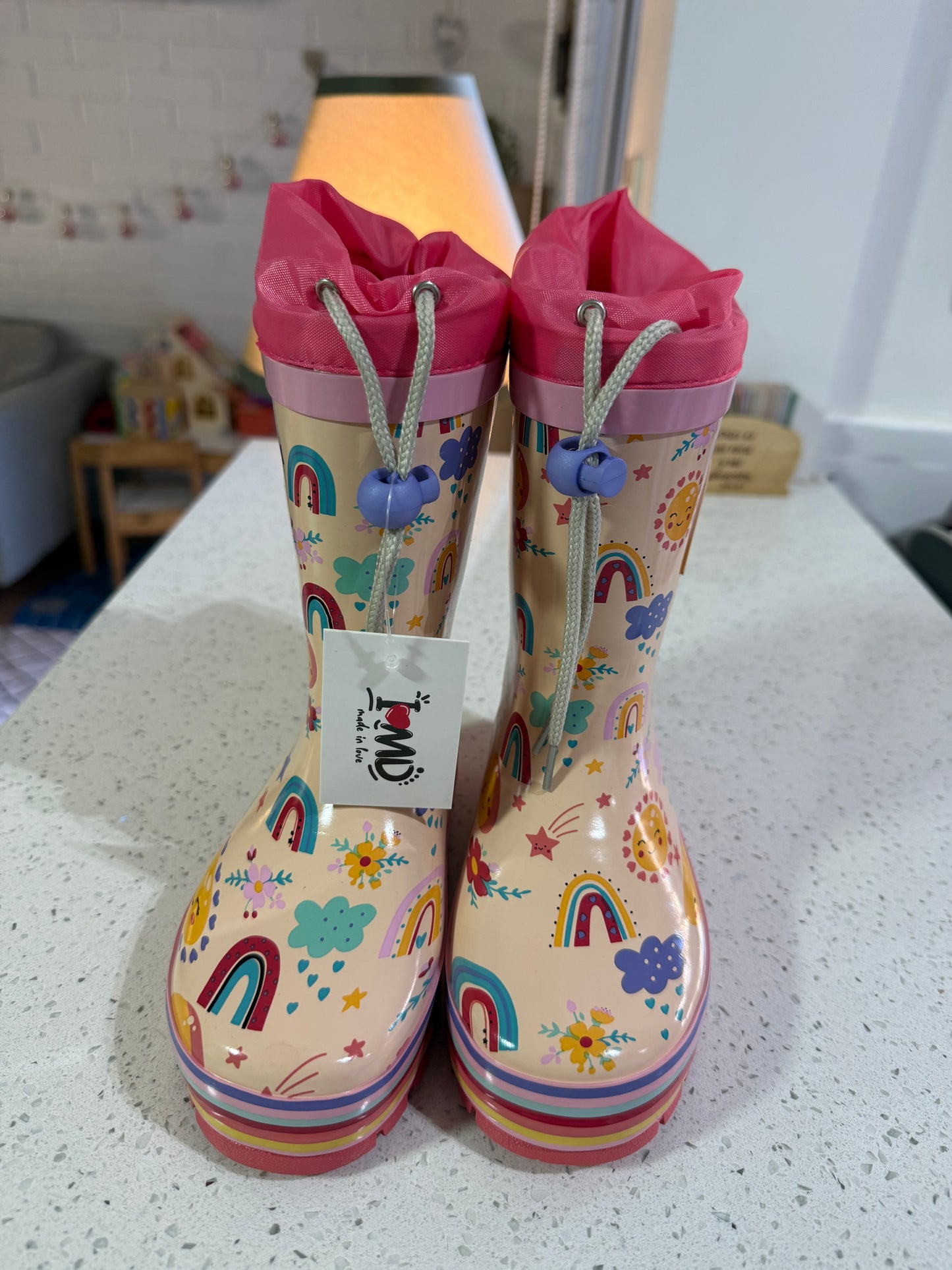 BOTAS DE AGUA PARA NIÑAS CON CHIPORRO Y SUELA ANTIDESLIZANTE