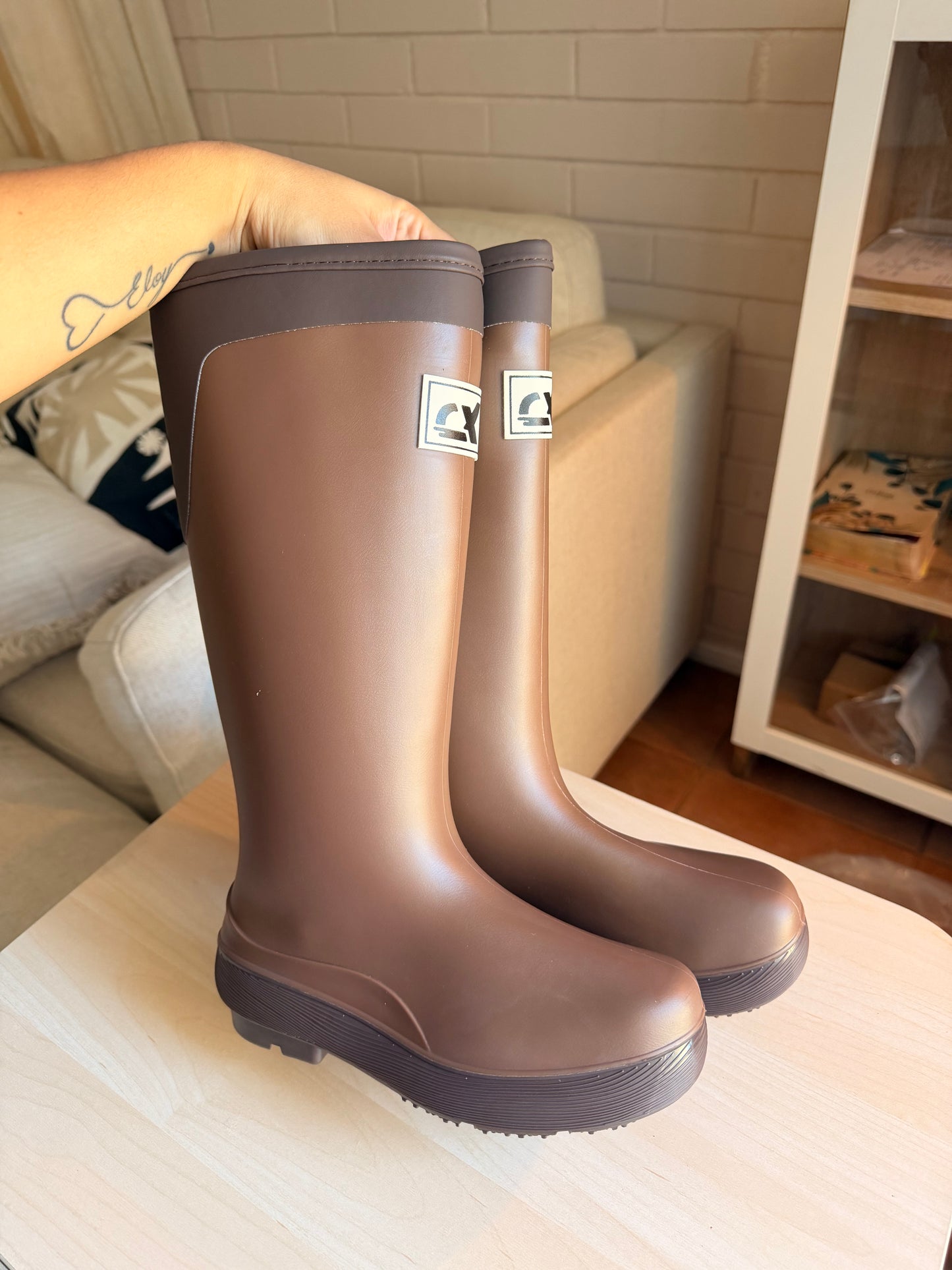 BOTAS DE AGUA 💦 100% Sumergibles en agua hasta 36 cm (Café)