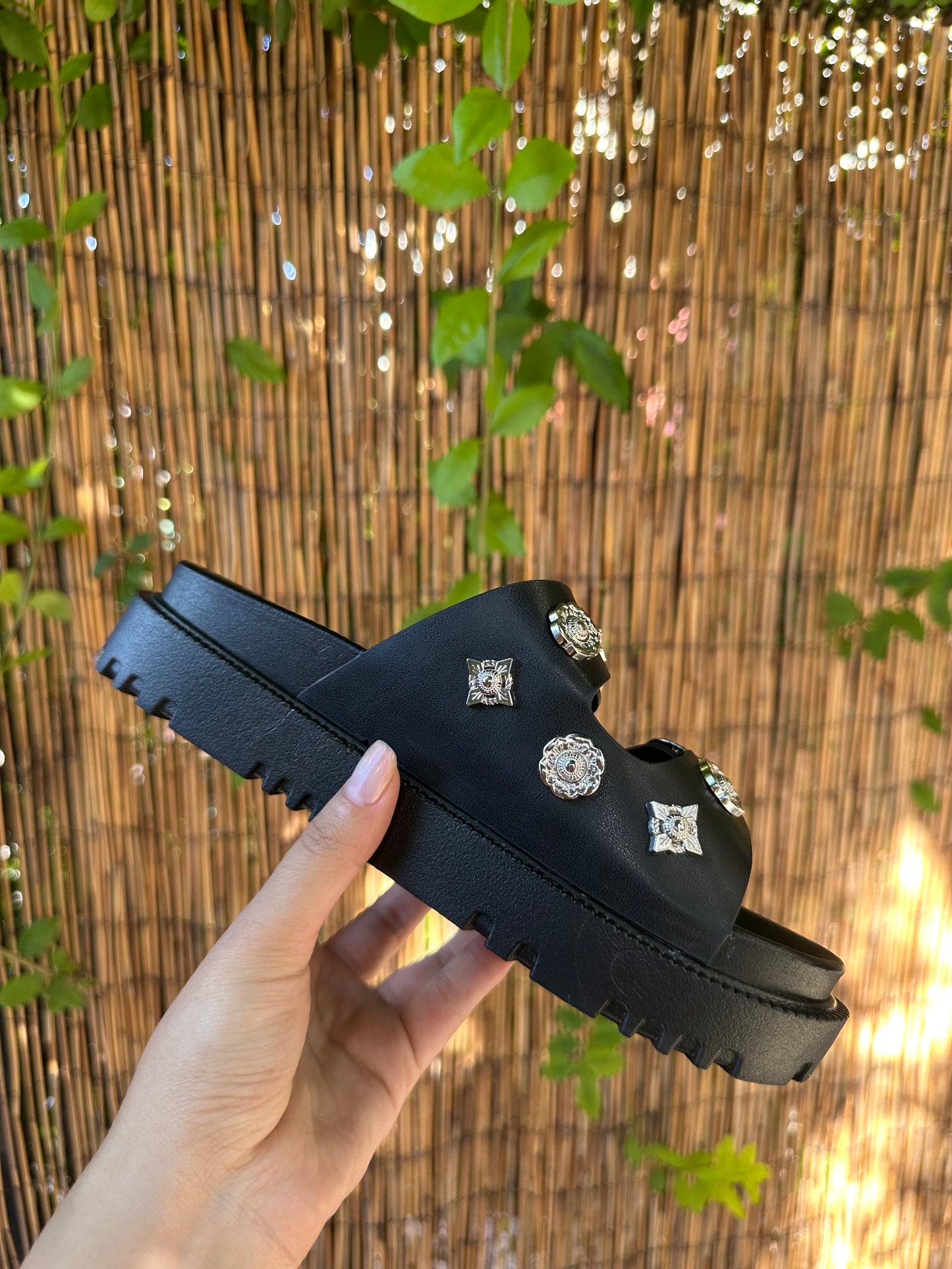 SANDALIAS HEBILLA BLACK🖤