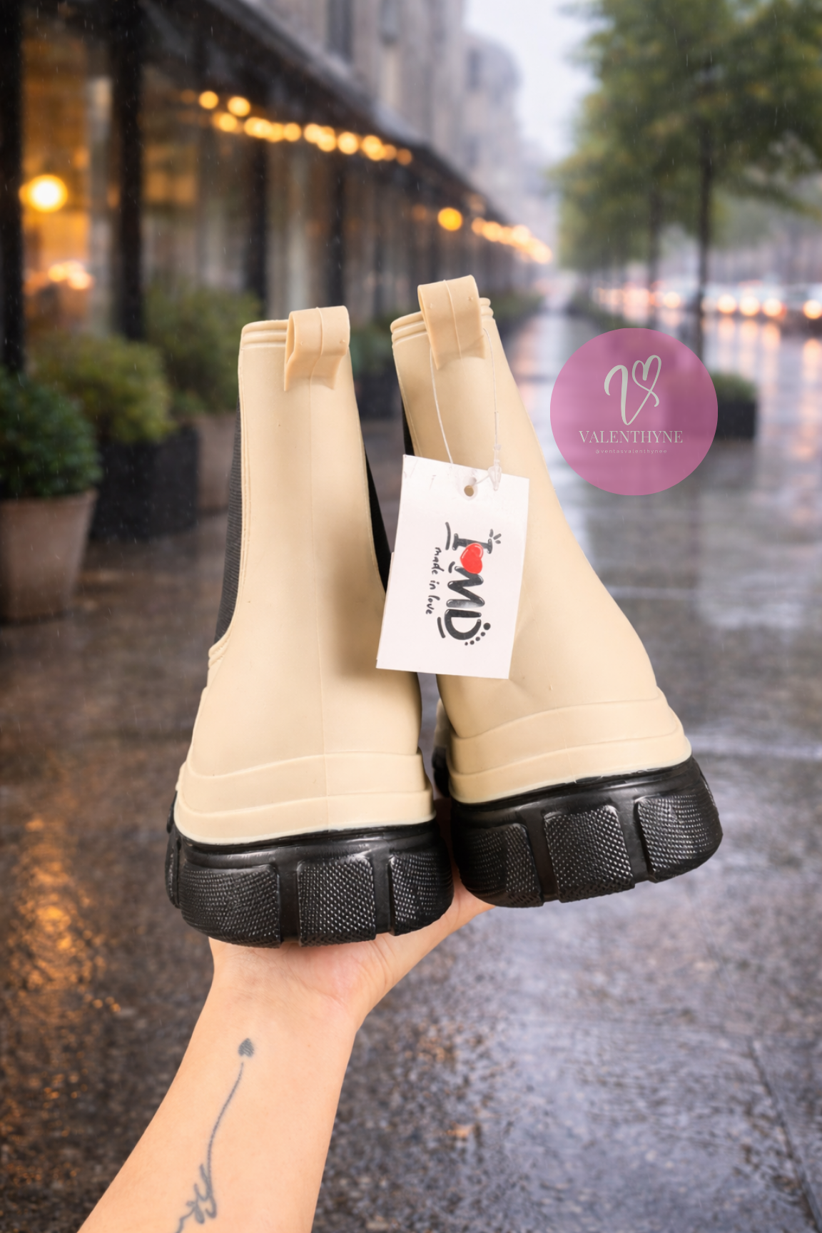 BOTAS DE AGUA CHIC✨ (Beige)