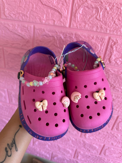 SANDALIAS NIÑA CON LUCES FUCSIA