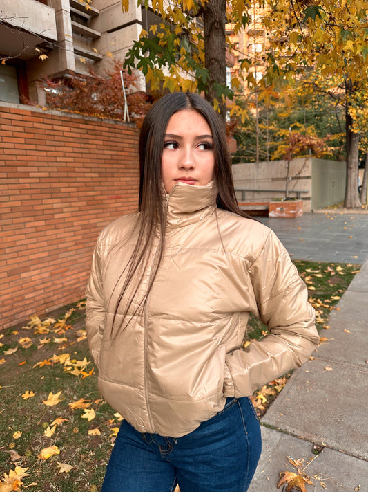 PARKA IMPERMEABLE Y TÉRMICA BEIGE🤎