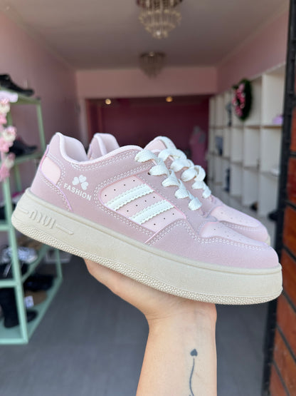 SNEAKERS PINK PASTEL💕+ Calcetines de Regalo 🎁