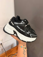 ZAPATILLAS ANTI SUDOR 💦 CON PLATAFORMA NEGRO