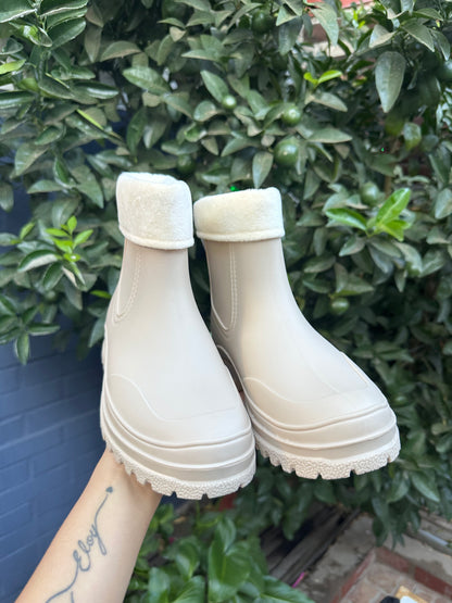 BOTAS DE AGUA💦 CON CHIPORRO DESMONTABLE (Beige)