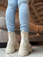 BOTINES PLATAFORMA BEIGE⚡️