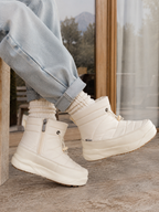 BOTINES WATERPROOF💦(Desliza el agua) Forrados (Beige)