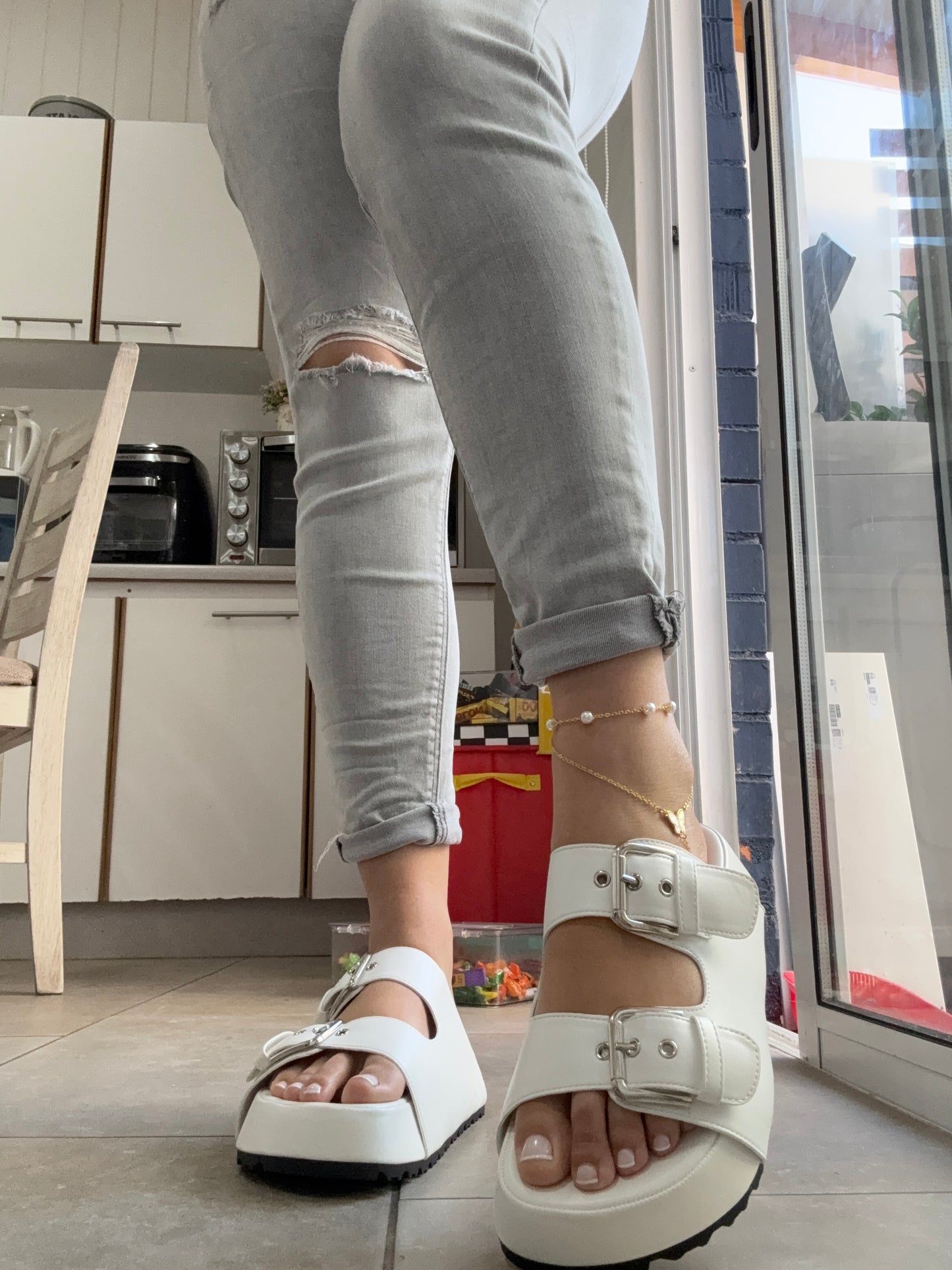 SANDALIAS AMANDA WHITE