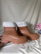 BOTAS DE AGUA CON CHIPORRO DESMONTABLE☔️💧(Café) CORTAS