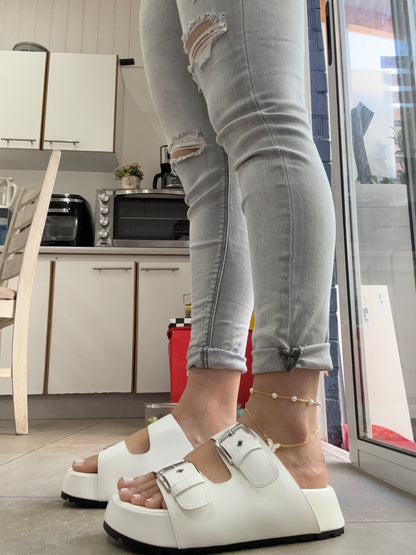 SANDALIAS AMANDA WHITE