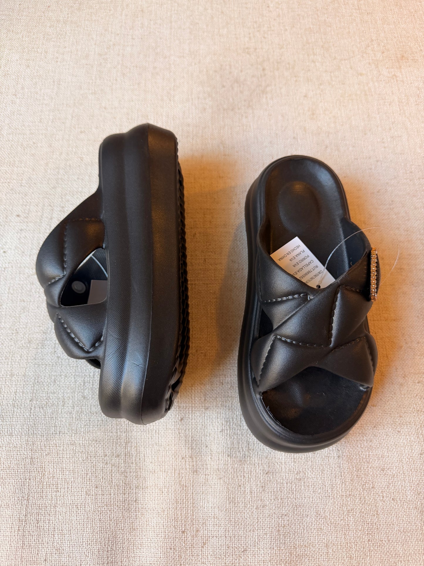 SANDALIAS PLAYA CON PLATAFORMA (Negro)